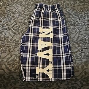 Navy Plaid Flannel Lounge Pants